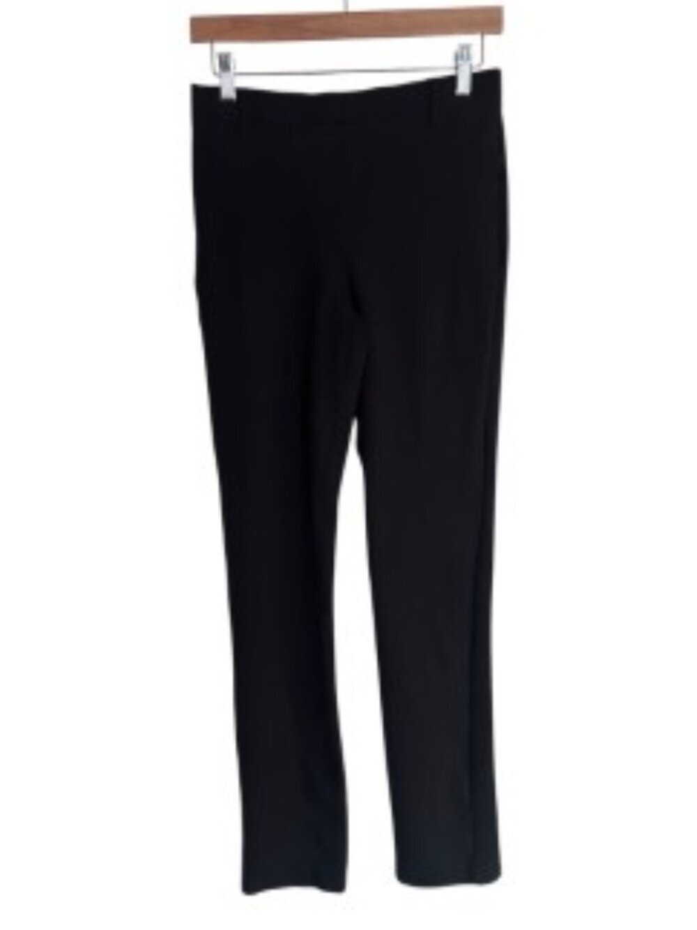 Quince Black Ultra-Stretch Ponte Straight Leg Pants Small Tall